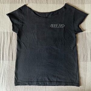 Jeff Ho Zephyr Surfboards Vintage Tee Shirt faded Black w/ Silver graphics S/M